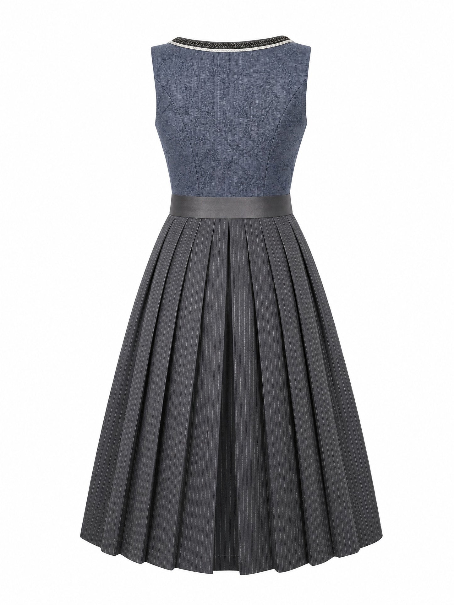 Stahlblau Dirndl Marina – Herzform