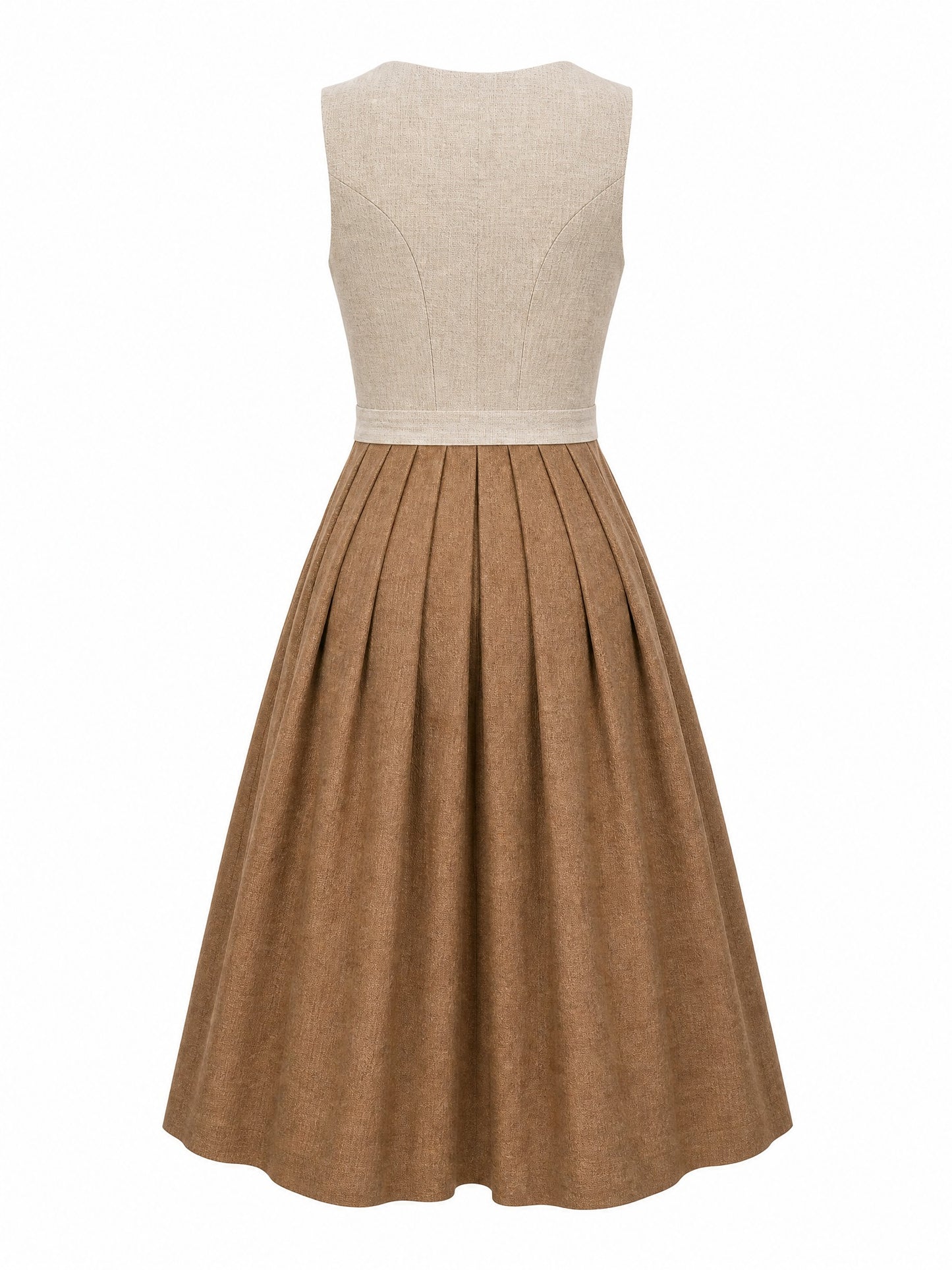 Haferbeige Dirndl Sina – Herzform