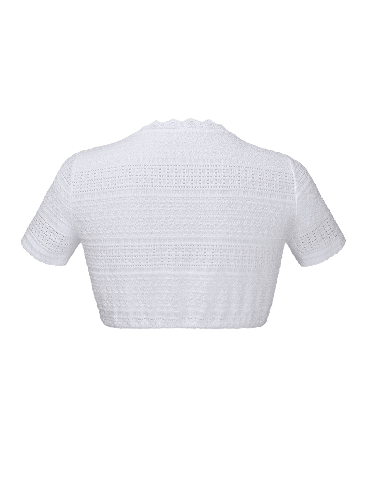 Ruchti Dirndlbluse – weiß, kurzarm