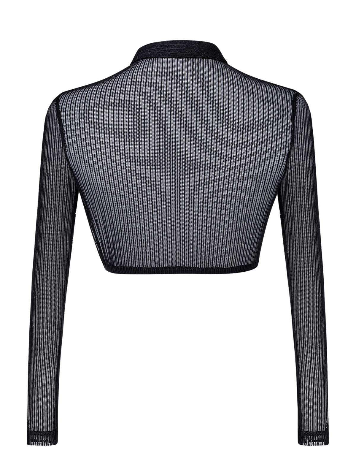 Liss Dirndlbluse – schwarz, hochgeschlossen, langarm