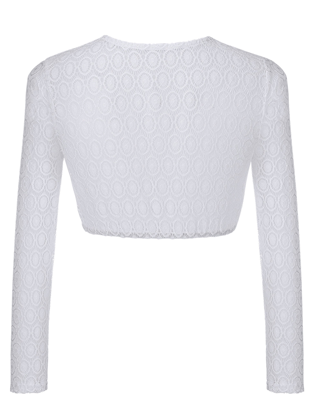 Ronja Dirndlbluse – weiß, langarm