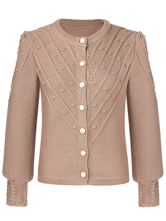 Trachtenstrick Strickjacke Renata in Braun