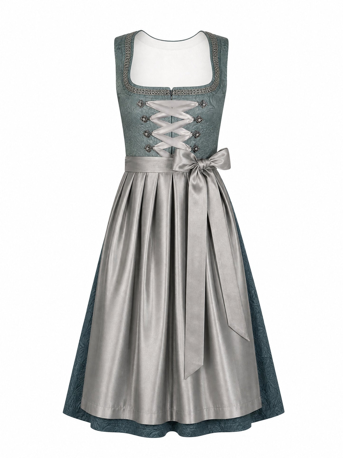 Rauchpetrol Dirndl Marie – Eckige Linie