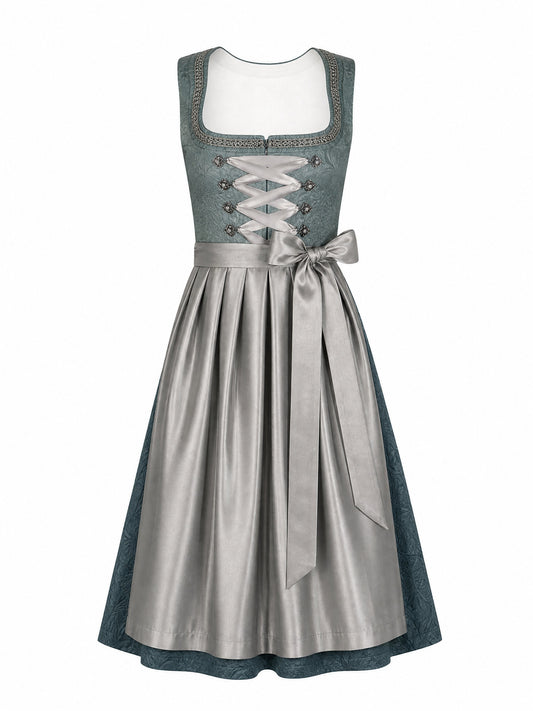 Rauchpetrol Dirndl Marie – Eckige Linie