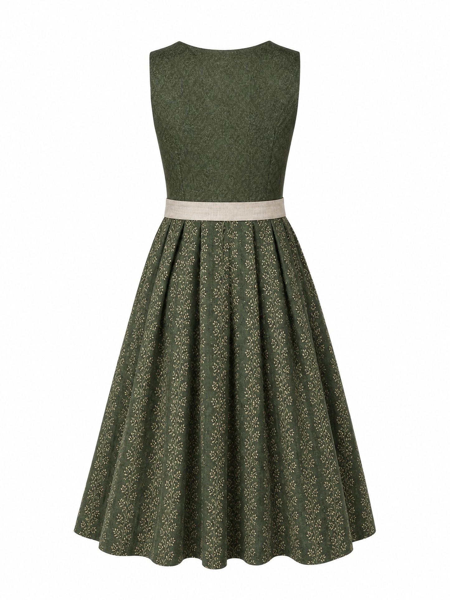 Waldgrün Dirndl Victoria – Eckige Linie