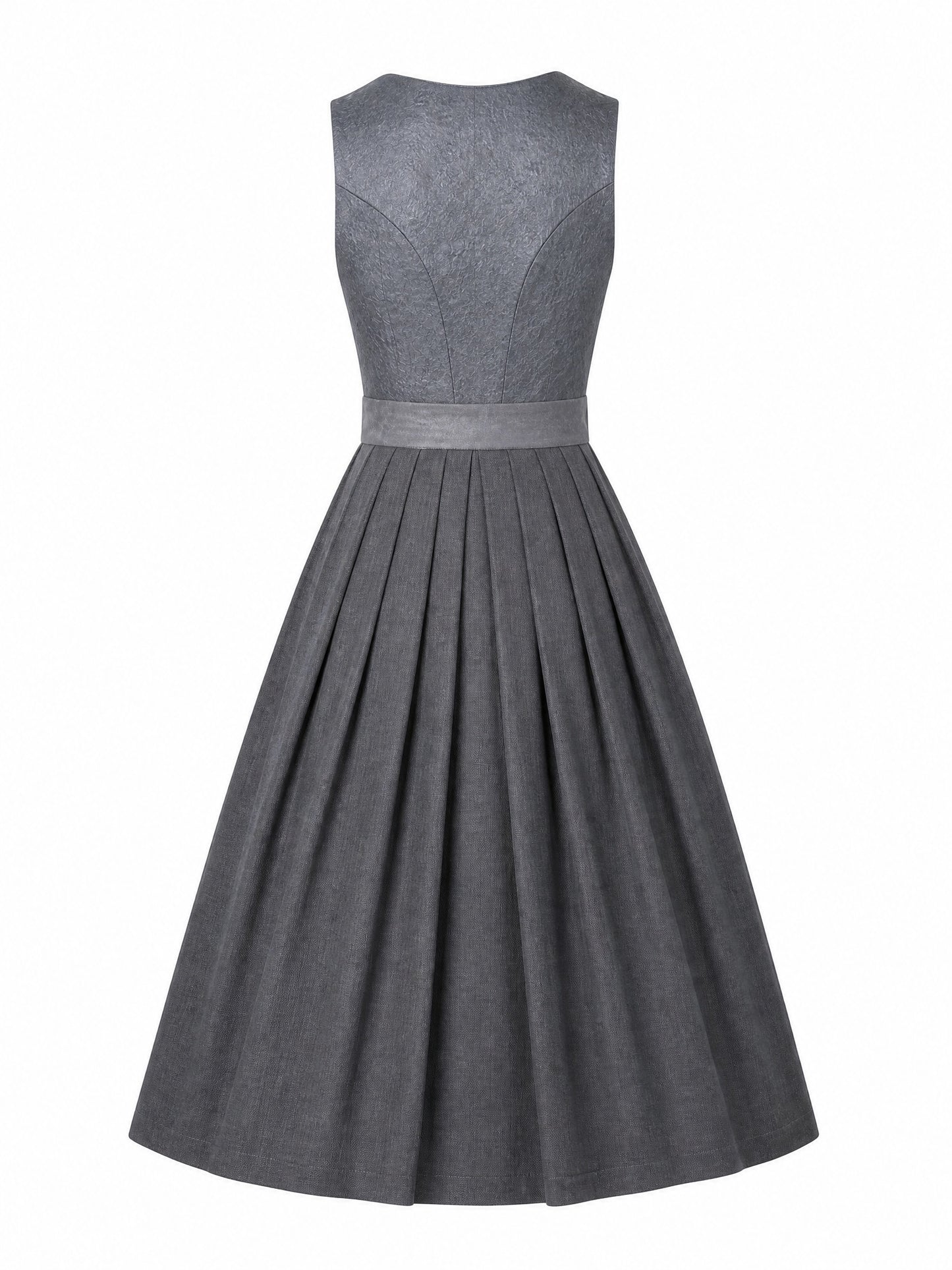 Schiefergrau Dirndl Lilia – Herzform
