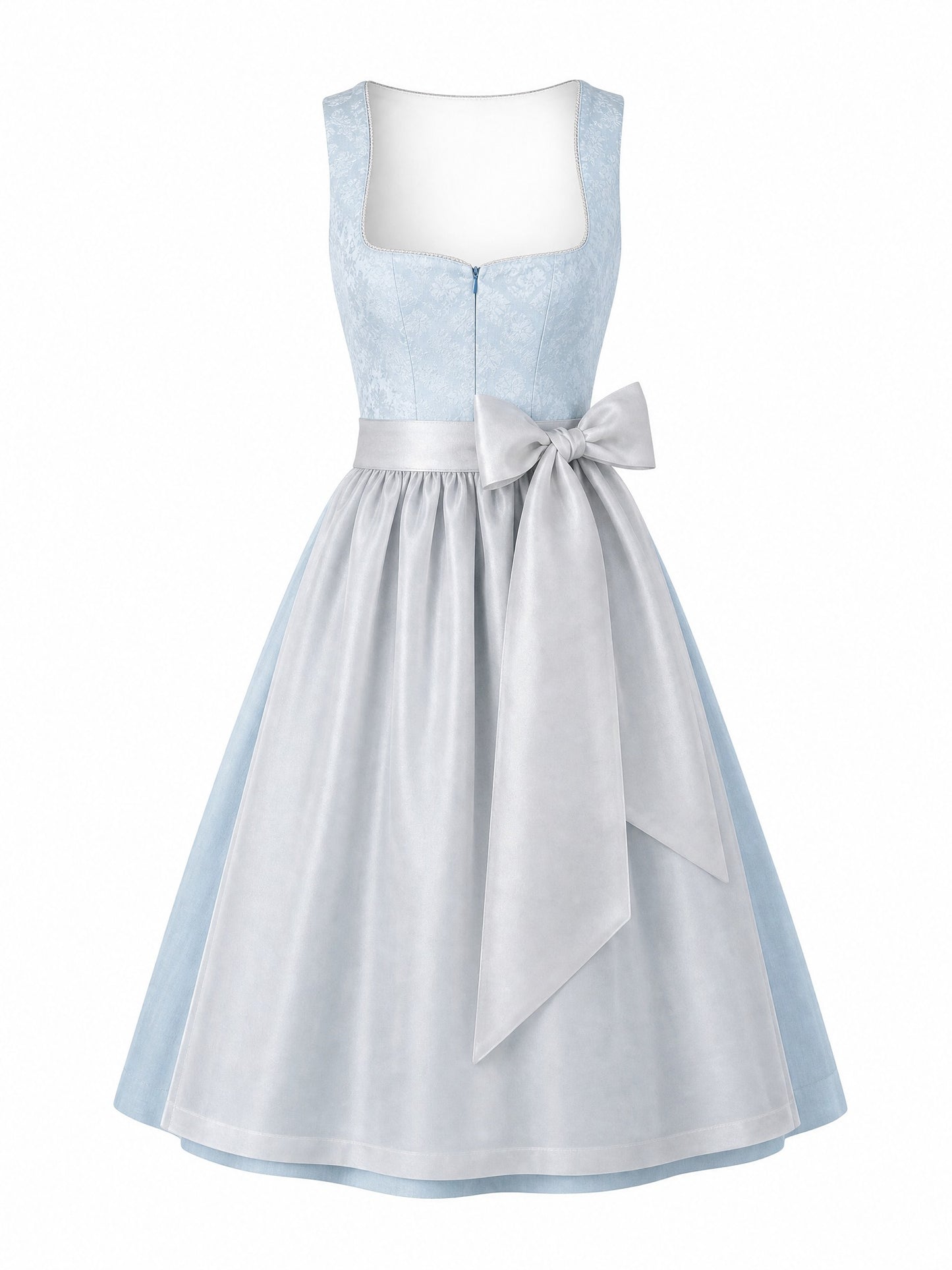 Eisblau Dirndl Natalie – Herzform