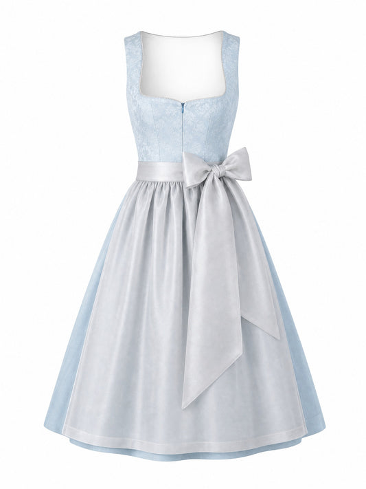 Eisblau Dirndl Natalie – Herzform