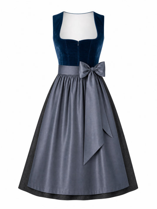 Dunkelpetrol Dirndl Nicole – Herzform