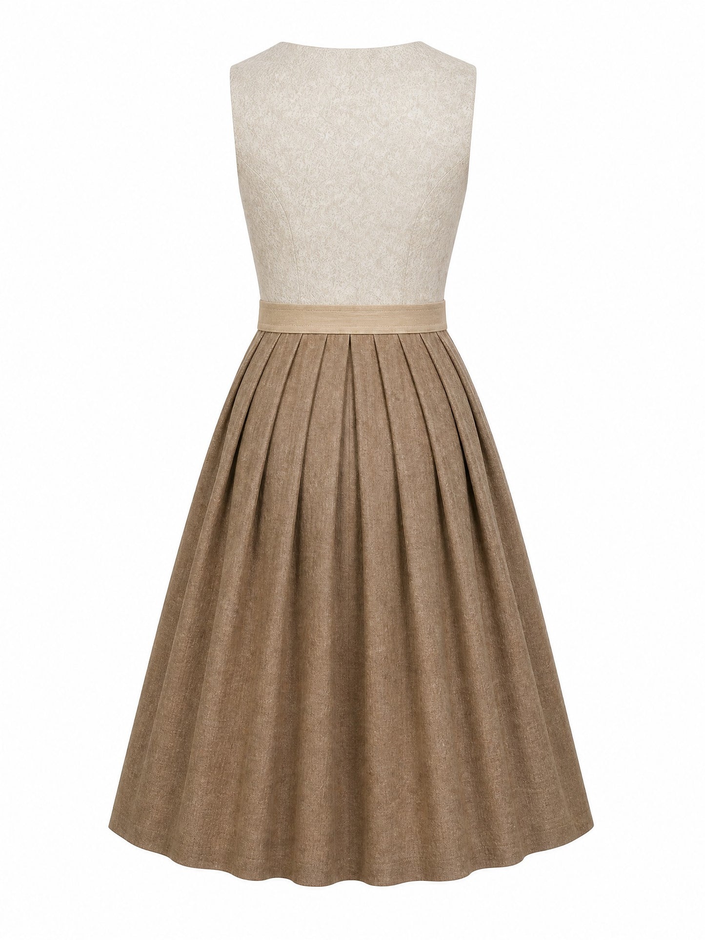 Haferbeige Dirndl Britta – Herzform