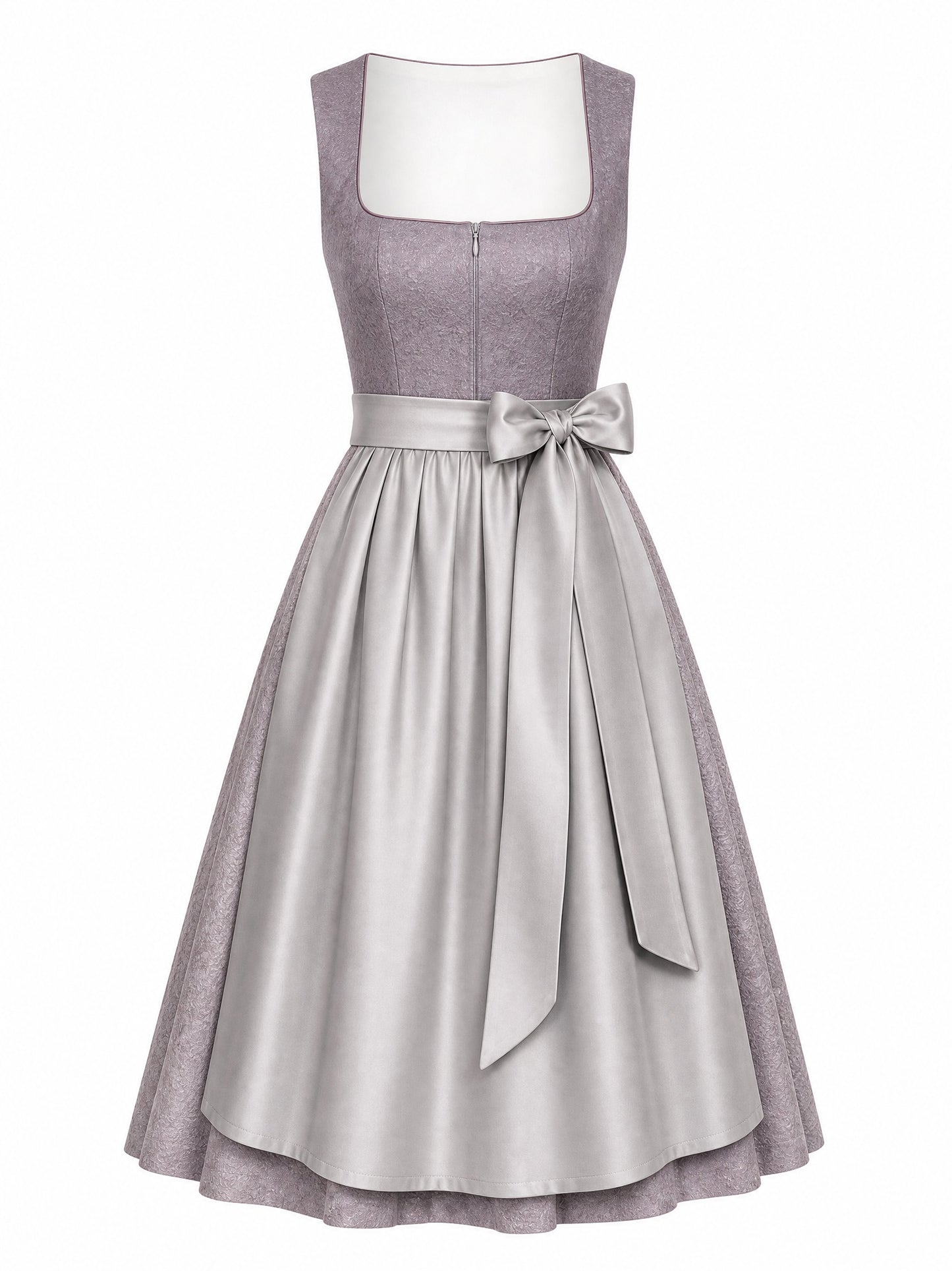 Rauchflieder Dirndl Mathilda – Eckige Linie