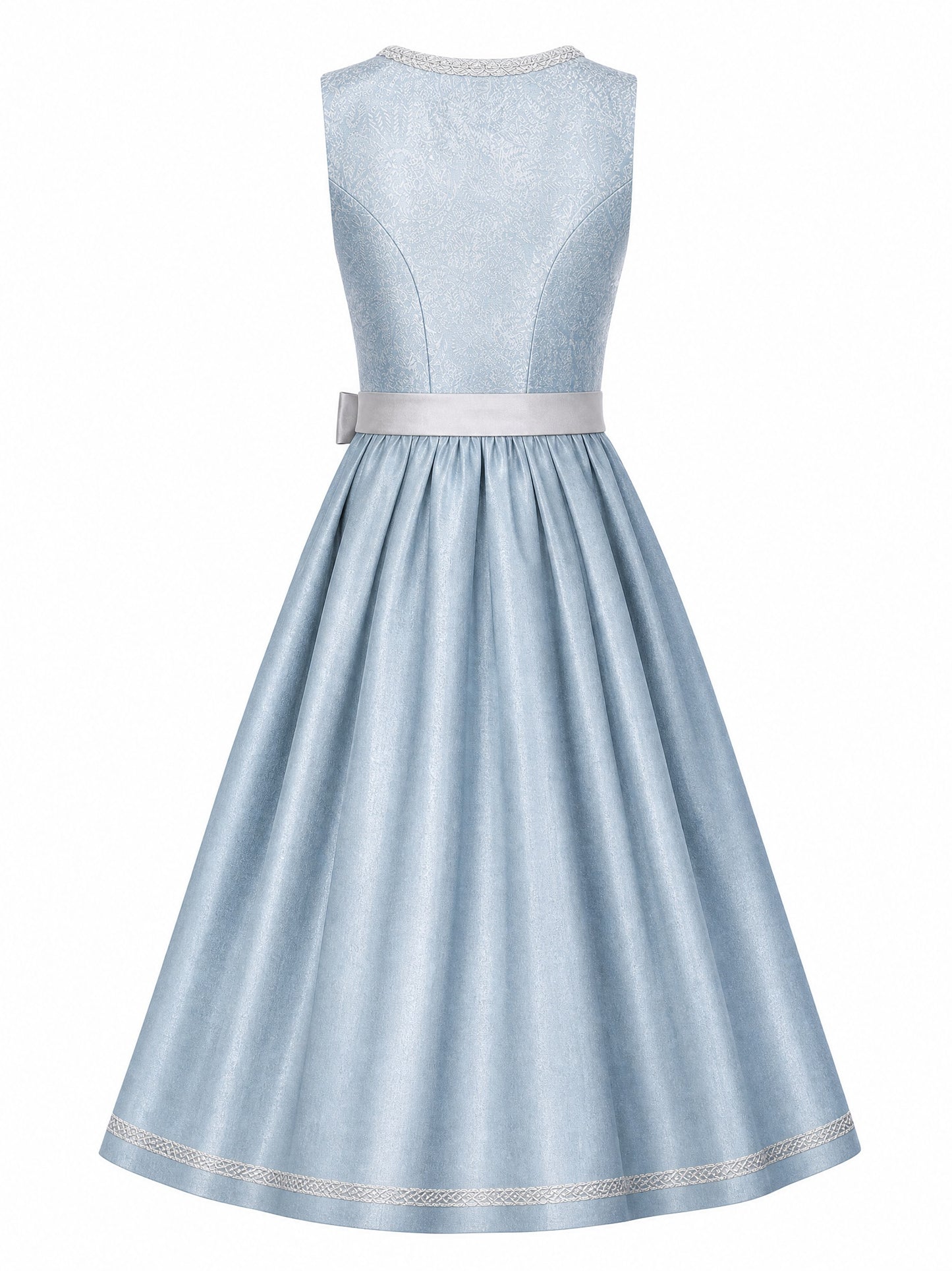Tonbeige Dirndl Saskia – Eckige Linie