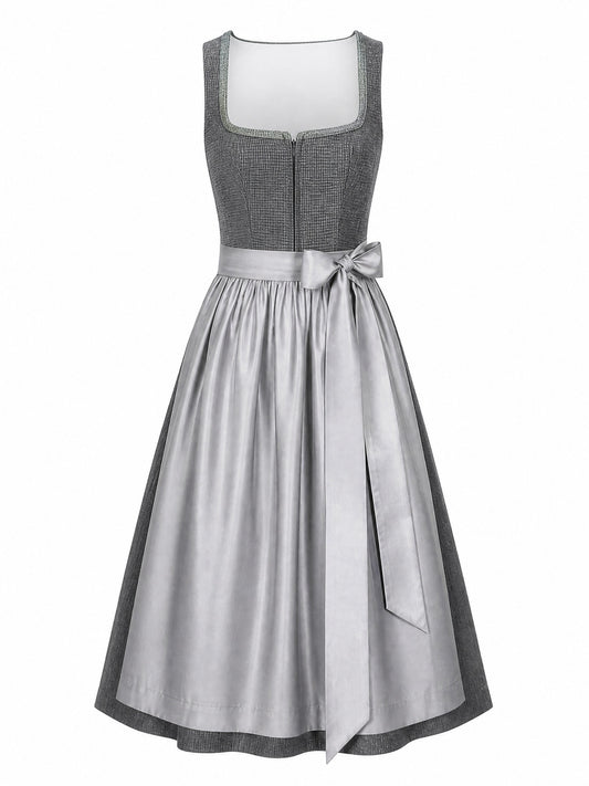 Graphit Dirndl Diana – Eckige Linie