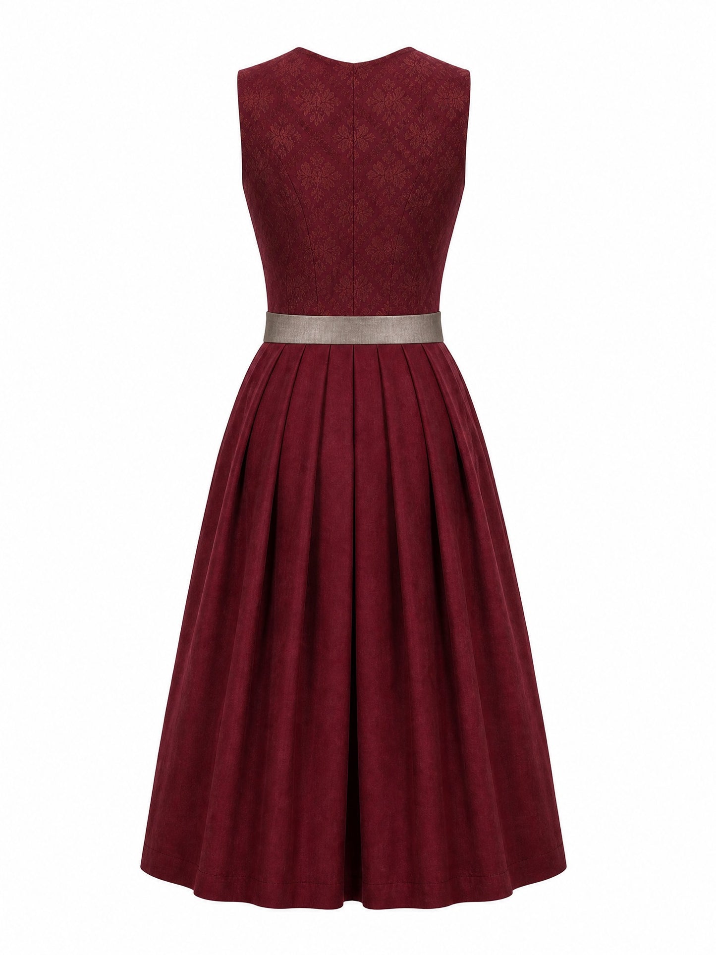 Weinrot Dirndl Silke – Herzform