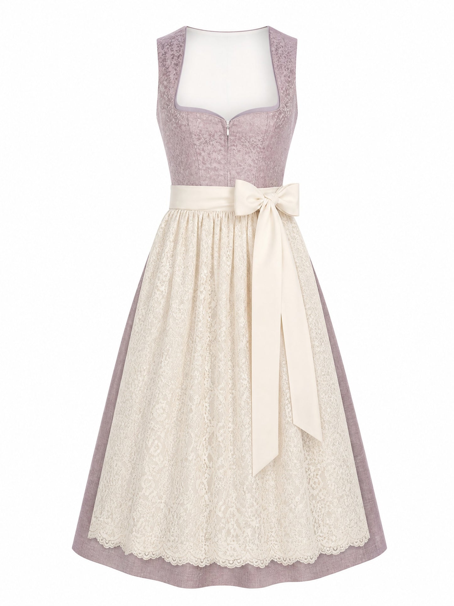 Alt-Lavendel Dirndl Pia – Herzform