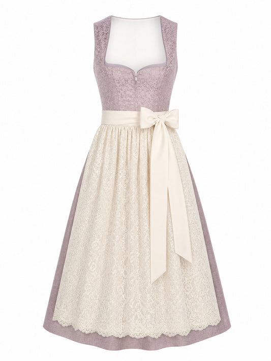 Alt-Lavendel Dirndl Pia – Herzform