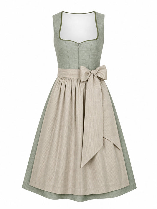 Eukalyptusgrün Dirndl Ella – Herzform