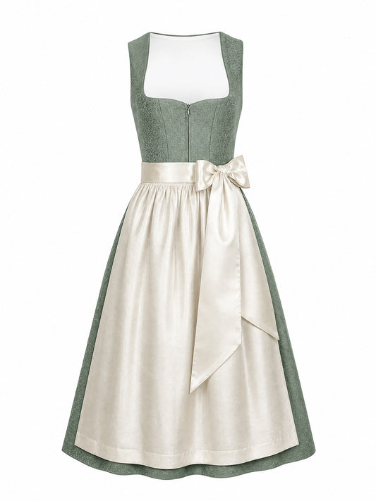 Mineralgrün Dirndl Sonja – Herzform