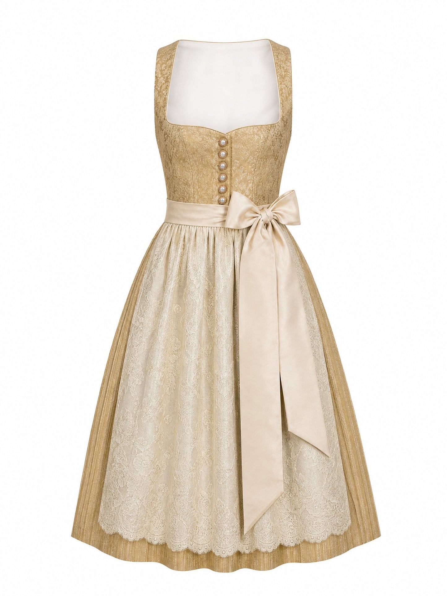 Weizengold Dirndl Emily – Herzform